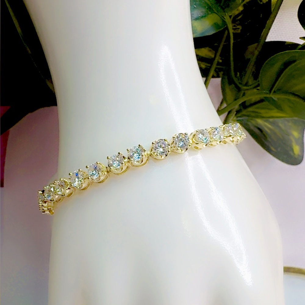 Luxury Tennis Bracelet-14K Gold Plated
